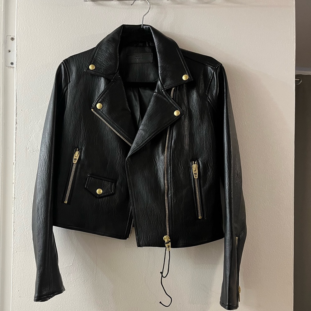 NWOT BlankNYC Faux Leather Moto Jacket Sz S